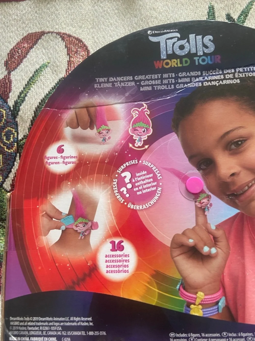 Trolls Tiny Dancers Finger Puppets - Pink, Blue, Purple